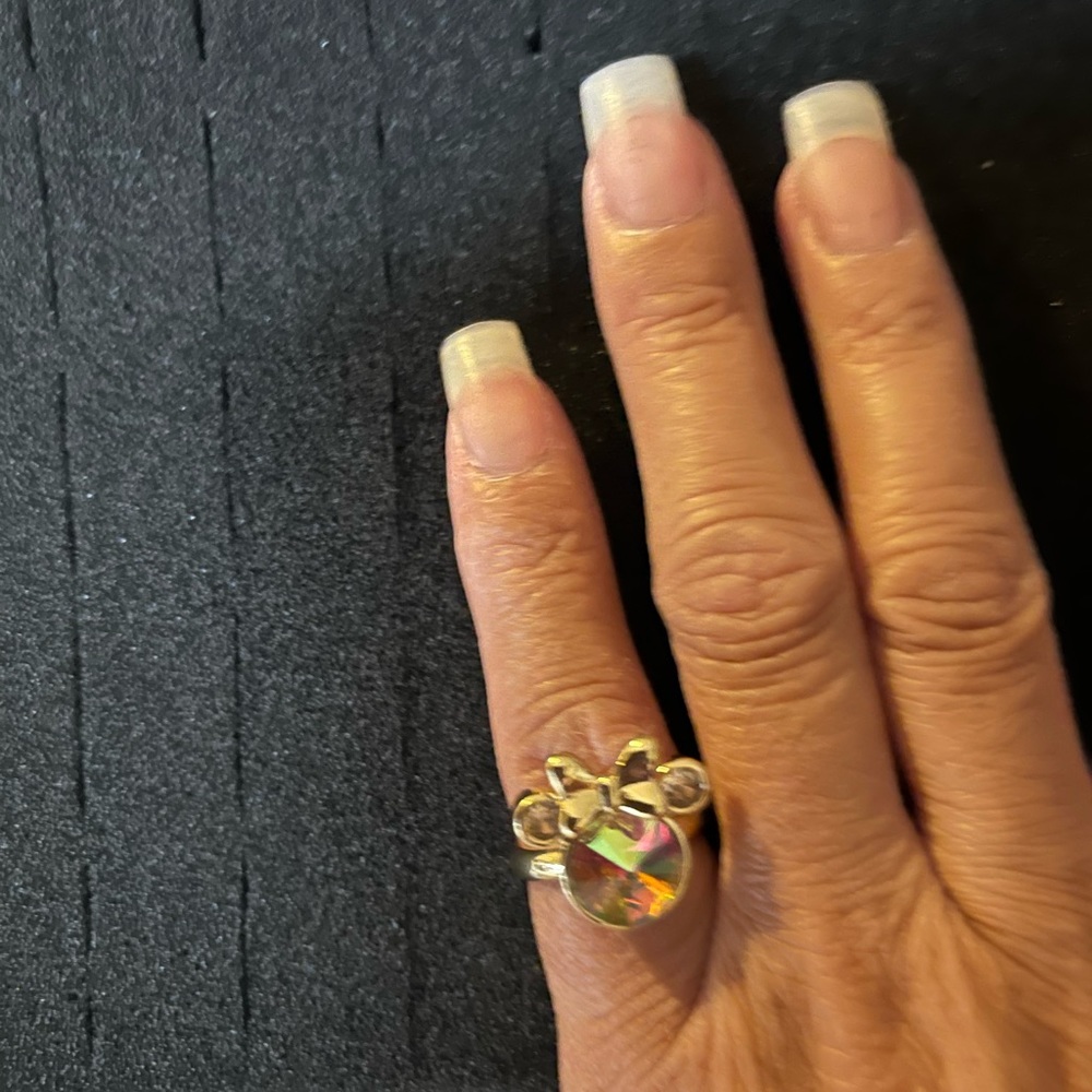 🌺 / NEW/ Light Yellow/Mini-Mouse Ring:Adjustable - Picture 5 of 5